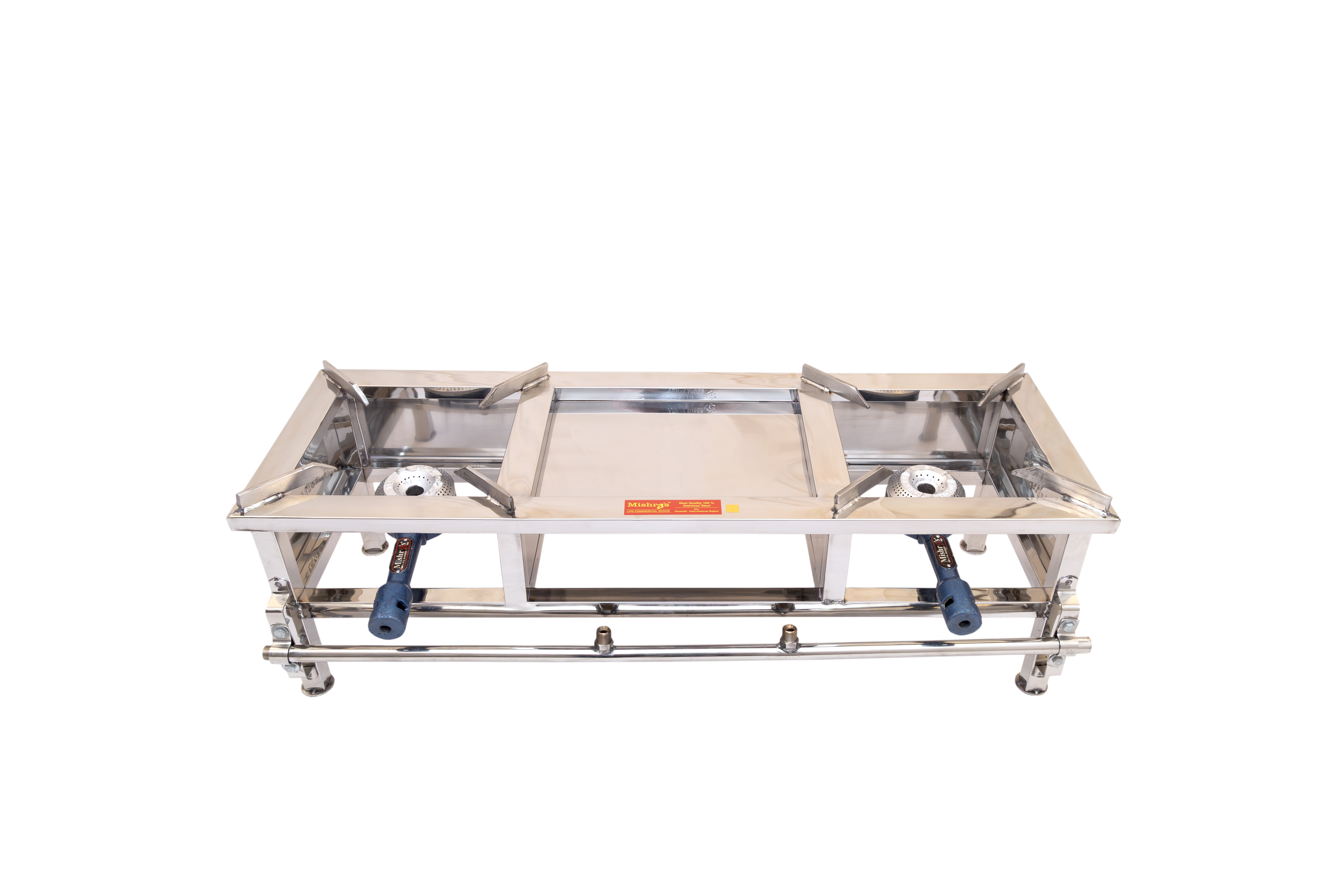 12x36x9 Square Heavy Double Burner Steel Bhatthi